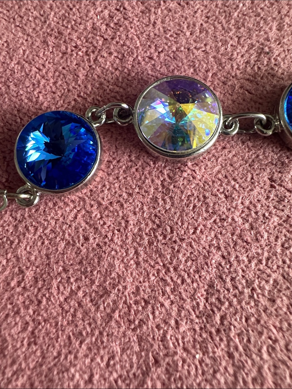 Swarovski Crystal Sapphire & Crystal AB Crystal Bracelet by Atlantis Berlin🧜♀️ - Picture 8 of 10
